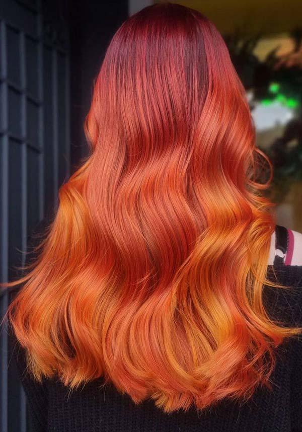 crazy red hair color