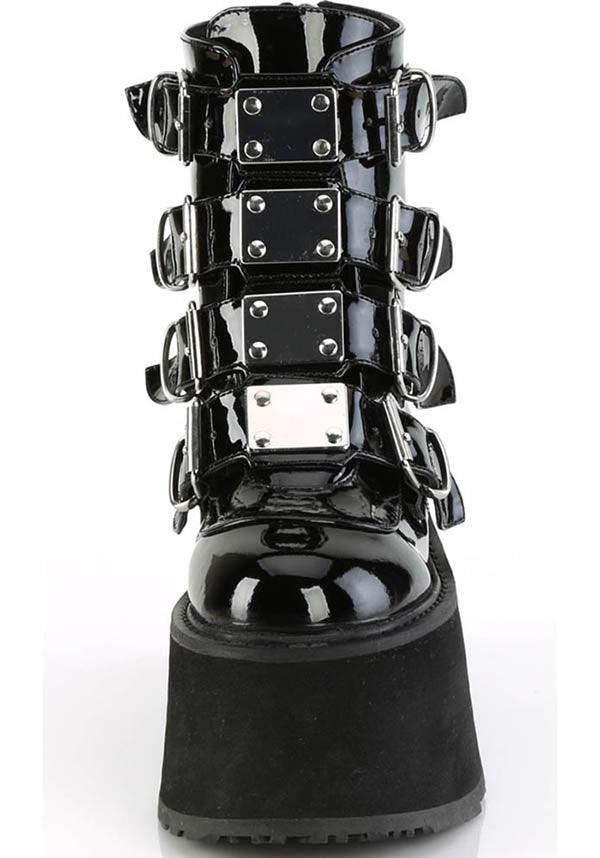 DemoniaCult - Damned 105 Black Vegan Leather - Girl Shoes