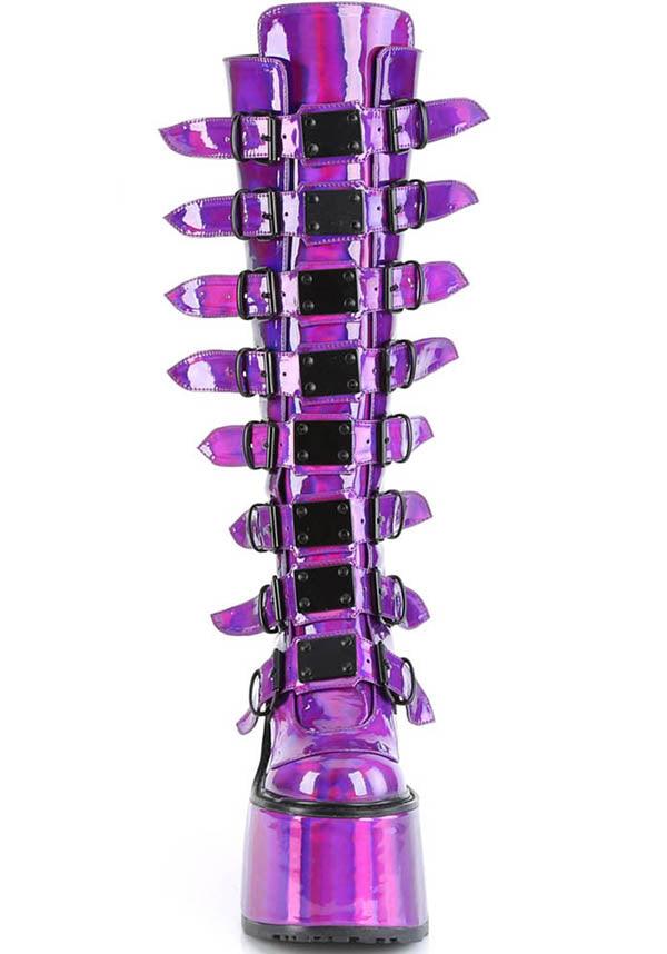 Demonia purple outlet boots