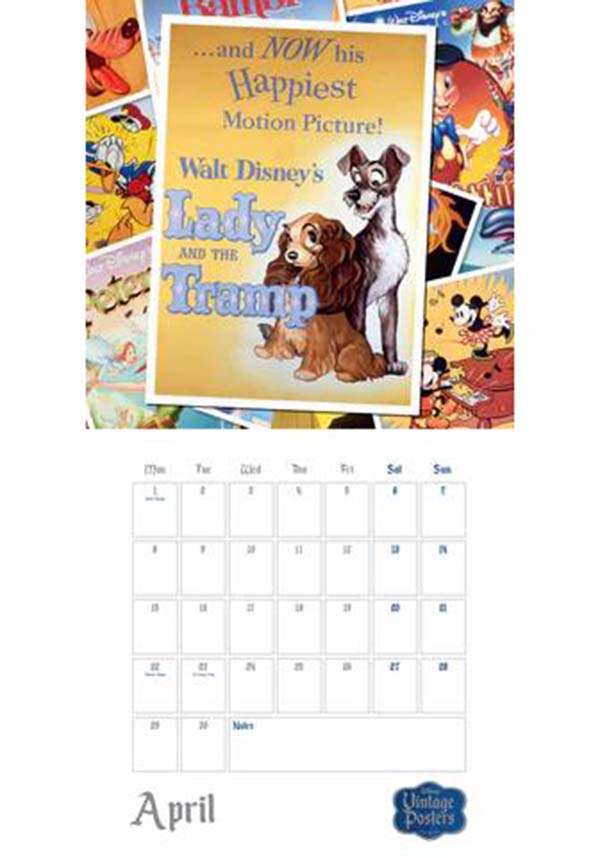 Calendrier 2024 Affiche Disney vintage