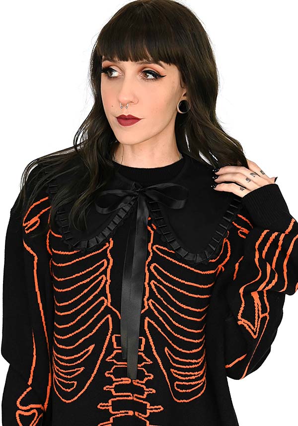 Womens on sale skeleton sweater