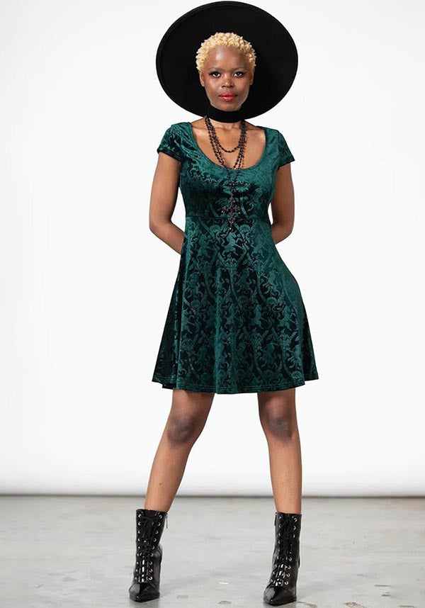 Killstar Devilry Emerald Skater Dress Buy Online Australia