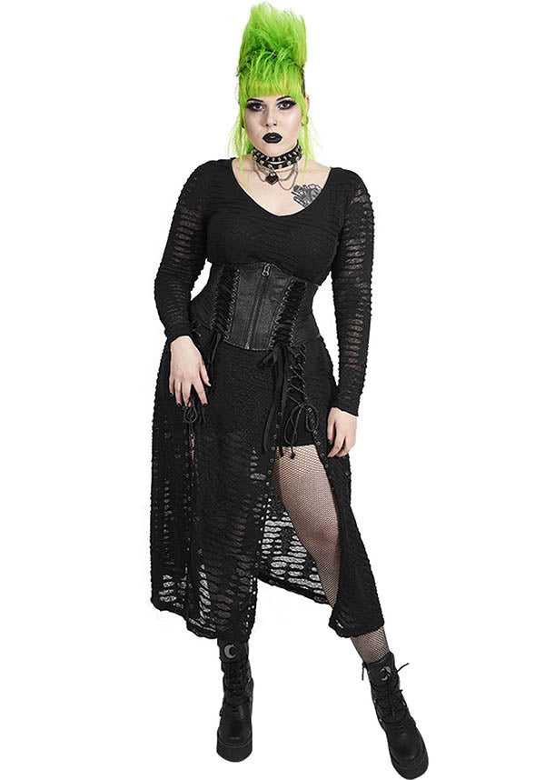 Punk Rave - Gorgeous Goth Velvet Corset Plus Size - Buy Online Australia