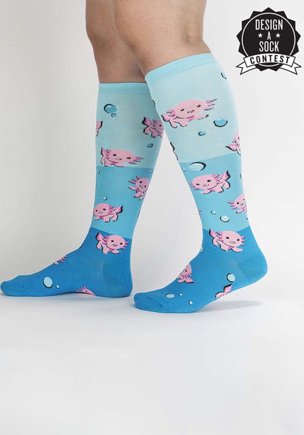Sock It To Me Dancing Axolotl Knee High Socks Buy Online Australia 