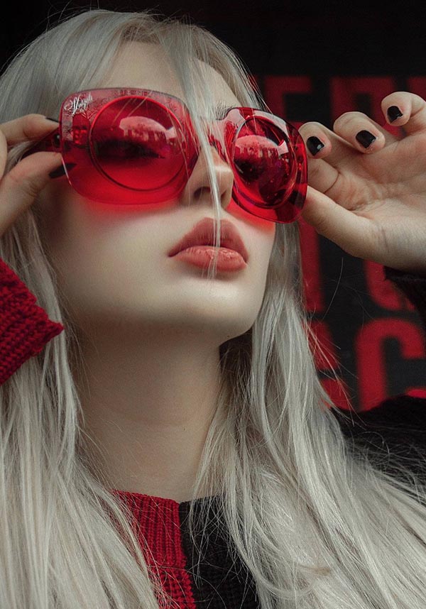 Blood store red sunglasses