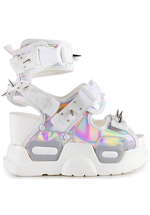 Anthony Wang Mulberry 03 Silver Holo Platform Sandals Buy