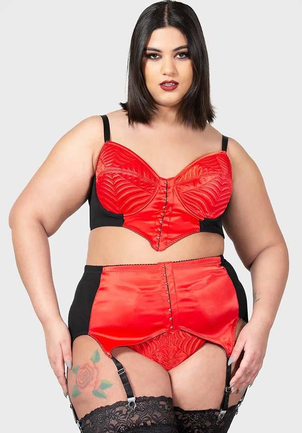 Red Stockings & Garter Belt Set – Honour Clothing