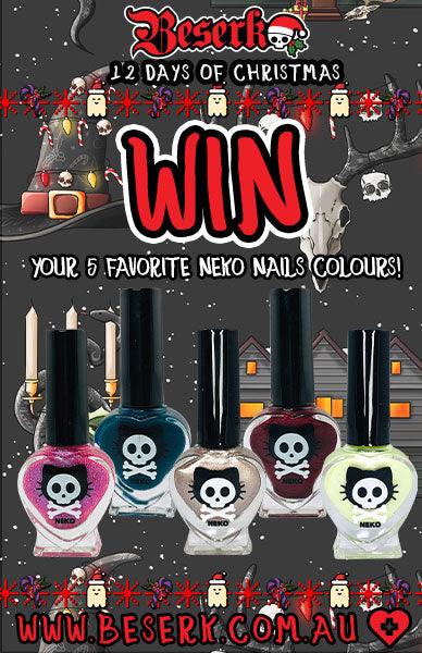 12 DAYS OF CHRISTMAS - Day 6 - Win A Your 5 Favorite Neko Nails Colours! - Beserk