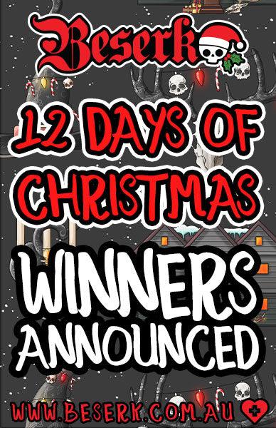 12 Days of Christmas Winners Announced - Beserk