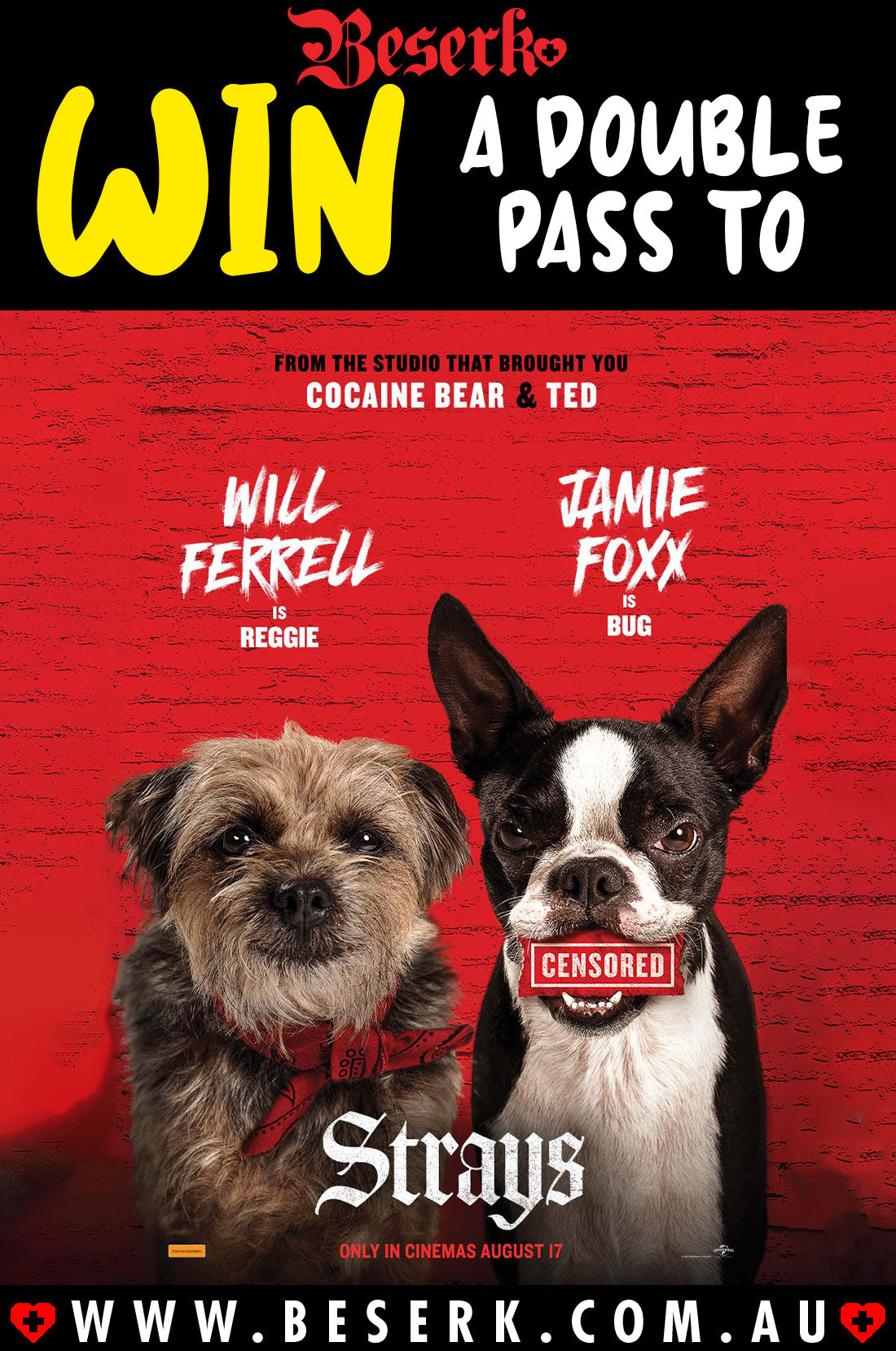 Win A Double Pass To Strays