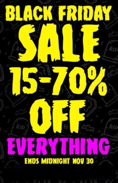 BLACK FRIDAY SALE ON NOW! 15% - 70% OFF EVERYTHING! - Beserk