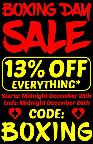 Boxing Day Sale! 13% Off Everything* - Beserk