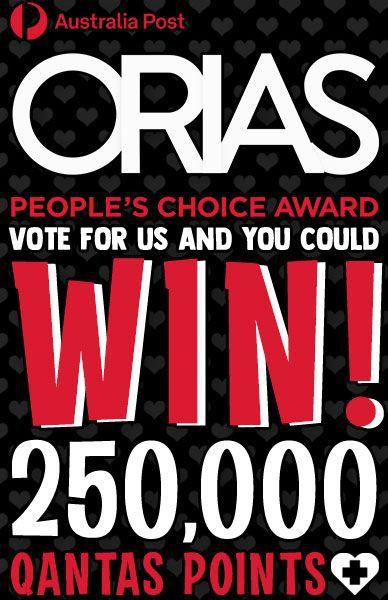 VOTE FOR BESERK IN THE ORIAS & WIN 2500 QANTAS POINTS - Beserk