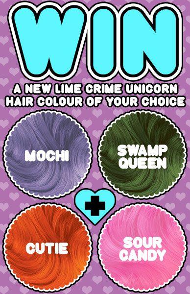 Win A New Lime Crime Unicorn Hair Colour Of Your Choice! - Beserk