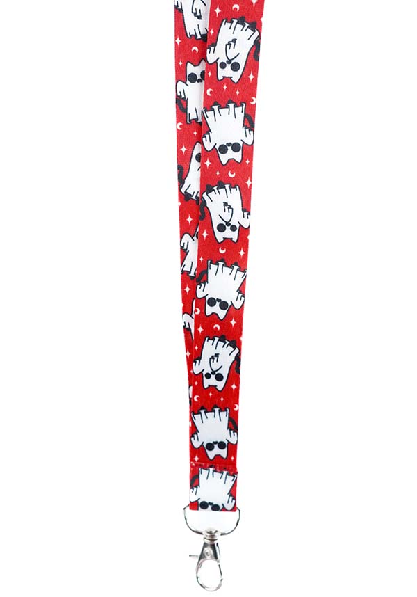 Ghostly Kitties [Red] | LANYARD