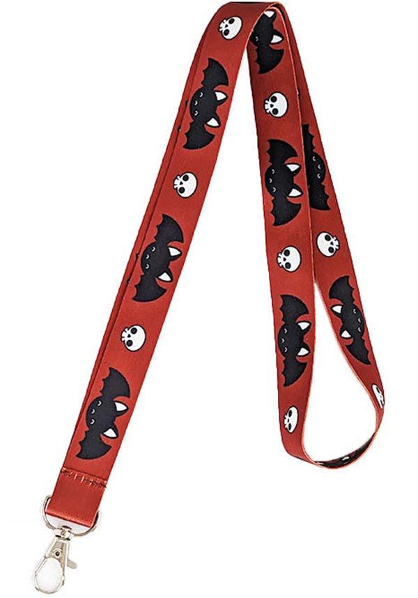 Koumori-Chan [Red] | LANYARD - Beserk - accessories, all, bat, bats, beserk, cpgstinc, discountapp, fp, goth, gothic, gothic accessories, gothic gifts, jun2023, keychain, labelexclusive, labelnew, ladies accessories, LAN170423, lanyard, R010623, red, red and black, skull, skulll, skulls, travel, wholesale