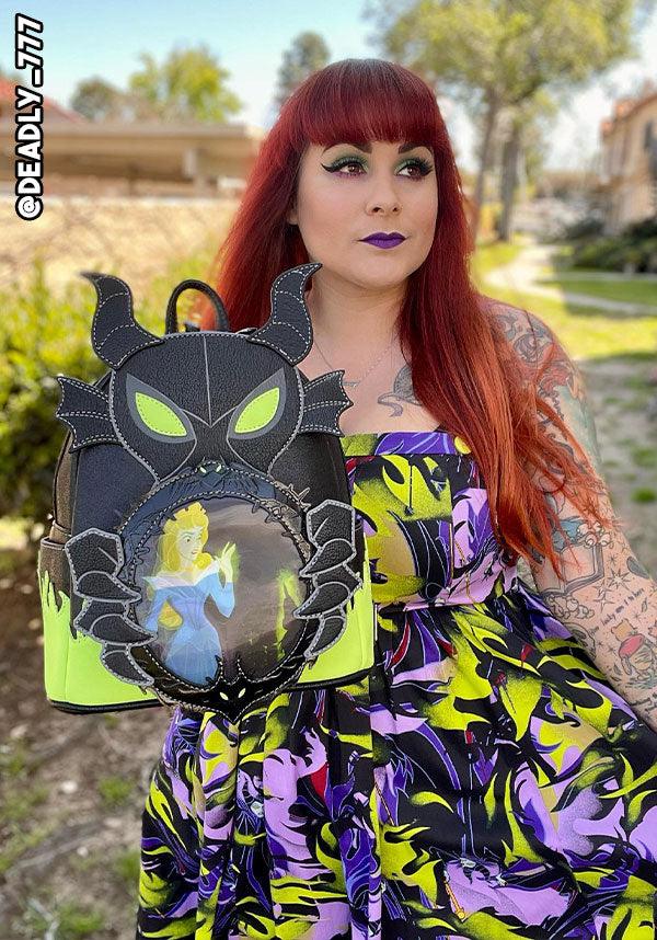Loungefly Disney Maleficent Sequin Dragon Exclusive Mini Backpack