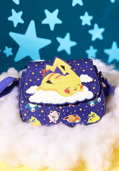 Pokemon Sleeping Pikachu and Friends Crossbody Bag