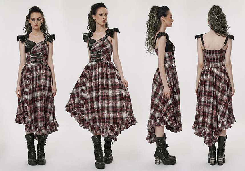 Danika Red Tartan | MIDI DRESS