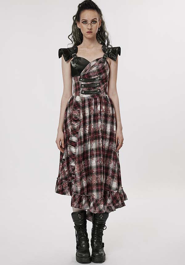 Danika Red Tartan | MIDI DRESS