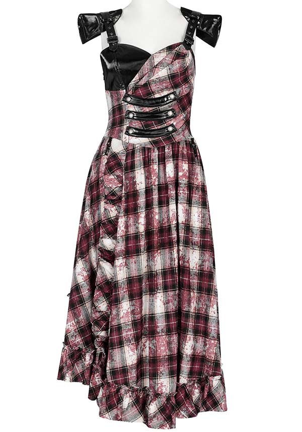 Danika Red Tartan | MIDI DRESS