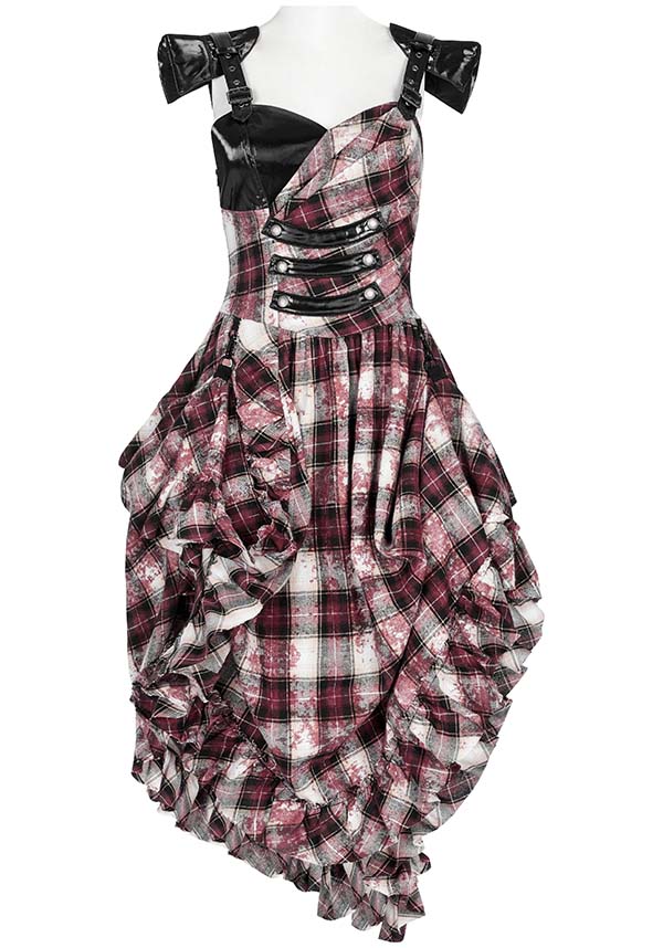 Danika Red Tartan | MIDI DRESS