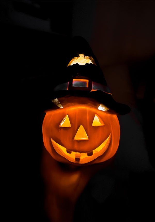 Witchy Jack-o-lantern | ORNAMENT WITH LIGHT