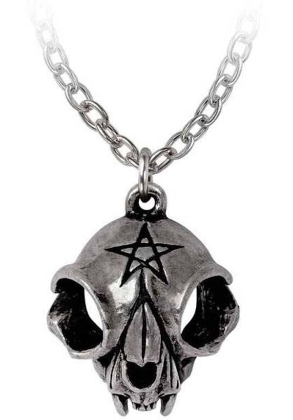 Forever My Friend | PENDANT - Beserk - accessories, AGCREQBMCJ, alchemy gothic, all, all ladies, cat, cat skull, cats, discountapp, fp, gift, gift idea, gift ideas, gifts, googleshopping, goth, gothic, gothic accessories, gothic gifts, jewellery, jewelry, jun2023, labelnew, ladies, ladies accessories, men, mens, mens accessories, mens gift, mens gifts, necklace, pendant, pentacle, pentagram, R010623, silver, skull, skulls, unisex, women, womens