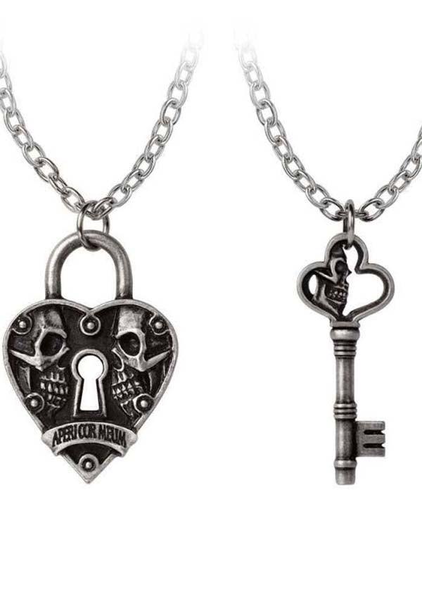 Key To Eternity | PENDANT - Beserk - accessories, AGCREQBMCJ, alchemy gothic, all, all ladies, couples, discountapp, fp, googleshopping, goth, gothic, gothic accessories, gothic gifts, heart lock, jewellery, jewelry, jun2023, key, keyhole, keys, labelnew, ladies, ladies accessories, lock, locks, love, love heart, men, mens, mens accessories, mens gifts, necklace, R010623, skull, skulls, unisex, women, womens