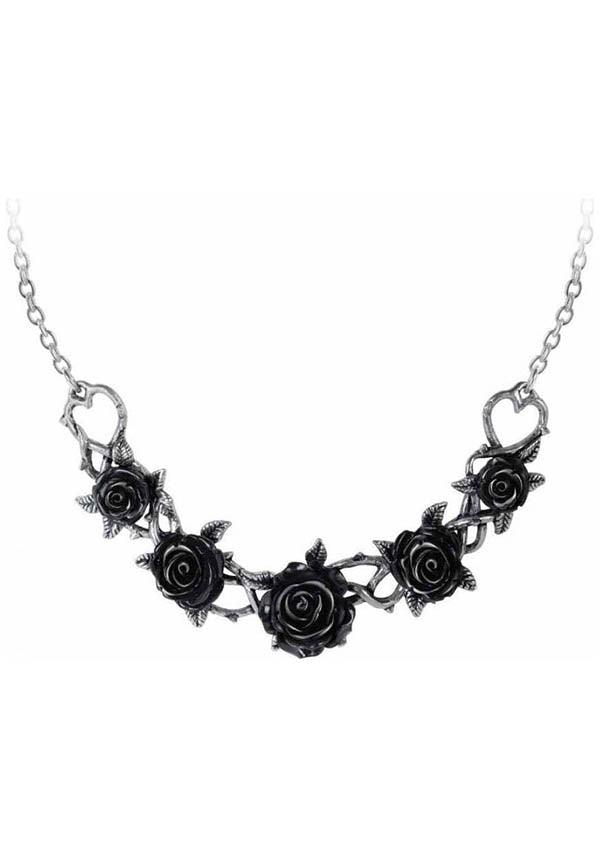 Rose Briar | CHOKER PENDANT - Beserk - 10jun, accessories, alchemy gothic, all, black, chocker, choker, clickfrenzy15-2023, discountapp, fp, goth, gothic, gothic accessories, jewellery, jewelry, ladies, ladies accessories, necklace, renaissance, rose, roses, thorn, valentines gifts