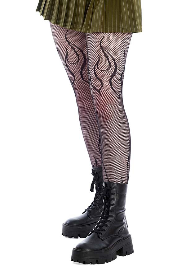 Flames Fishnet | TIGHTS