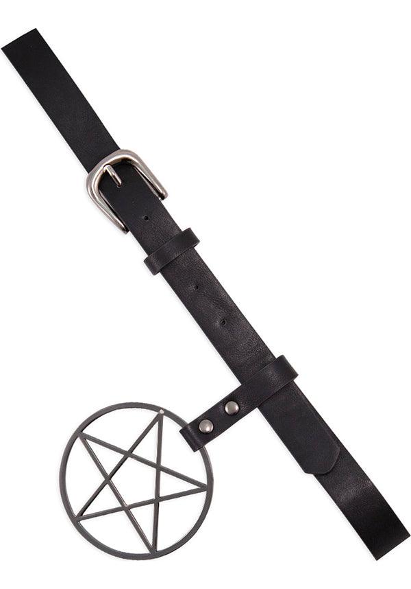 Inari | BELT^ - Beserk - accessories, all, backorder, banned apparel, belt, belts and buckles, black, clickfrenzy15-2023, discountapp, fp, goth, gothic, gothic accessories, labelvegan, ladies accessories, oct20, pentacle, pentagram, R221020, vegan, witch, witches, witchy