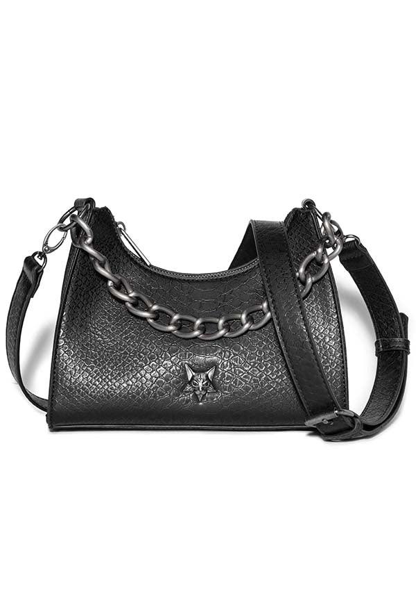 Blackcraft - Lucifer The Cat Faux Snake Crossbody Bag - Buy Online ...