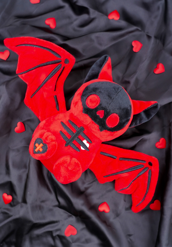 Skele Koumori-Chan [Black/Red] | BAT PLUSH