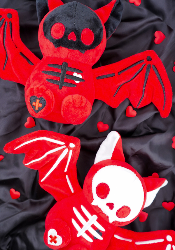 Skele Koumori-Chan [Black/Red] | BAT PLUSH