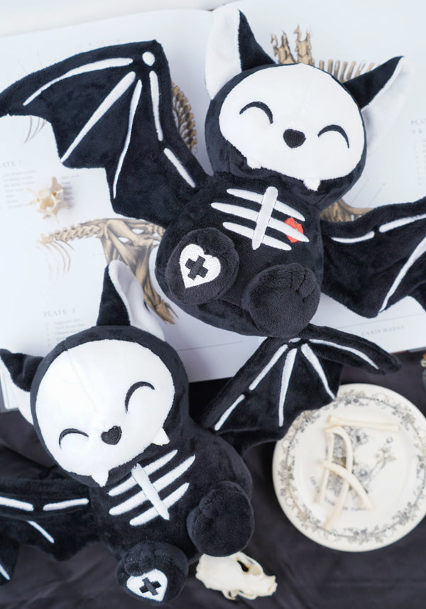 Skele Koumori-Chan [Black/White] | BAT PLUSH [CHASE VERSION AVAILABLE]