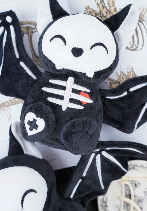 Skele Koumori-Chan [Black/White] | BAT PLUSH [CHASE VERSION AVAILABLE]