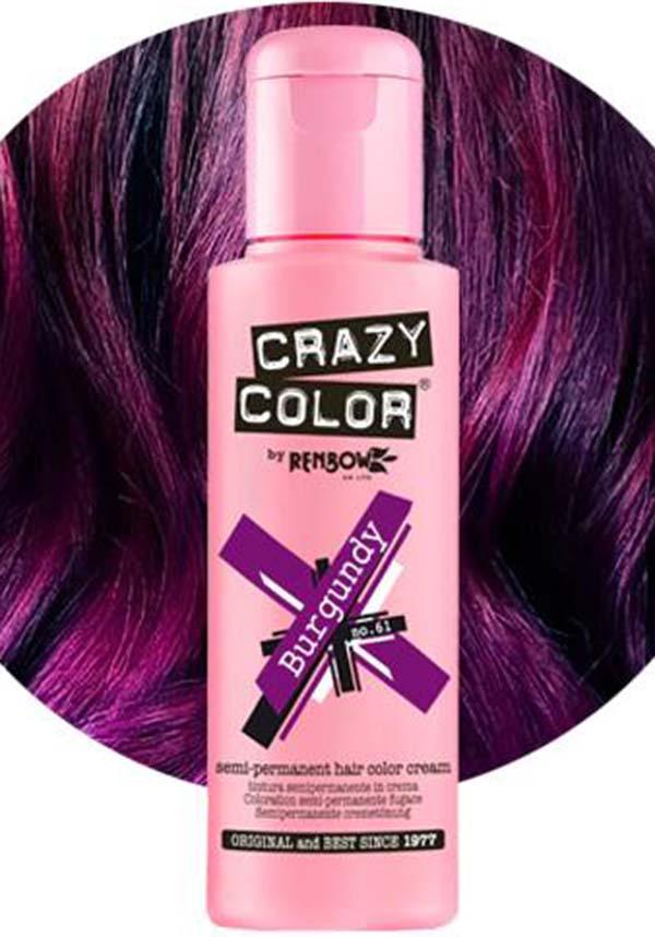 Review: Crazy Colors Semi-Permanent Hair Color Cream in Bordeaux - Kinks Of  Nature