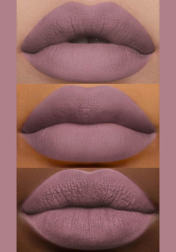 Cashmere | VELVETINES LIQUID LIPSTICK - Beserk - all, clickfrenzy15-2023, cosmetics, discountapp, fp, labelvegan, lime crime, lime crime cosmetics, limecrimecore, lips, lipstick, liquid lipstick, make up, makeup, pastel, purple, vegan