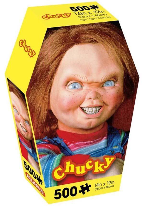 Chucky Coﬃn Box | 500 Pc JIGSAW PUZZLE