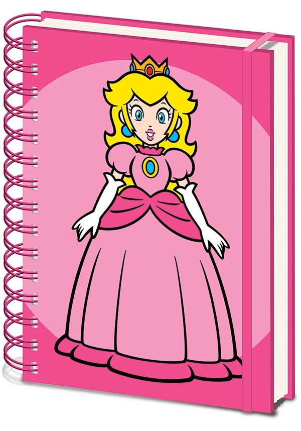 Super Mario: Princess Peach | A5 WIRE NOTEBOOK