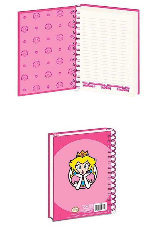 Super Mario: Princess Peach | A5 WIRE NOTEBOOK