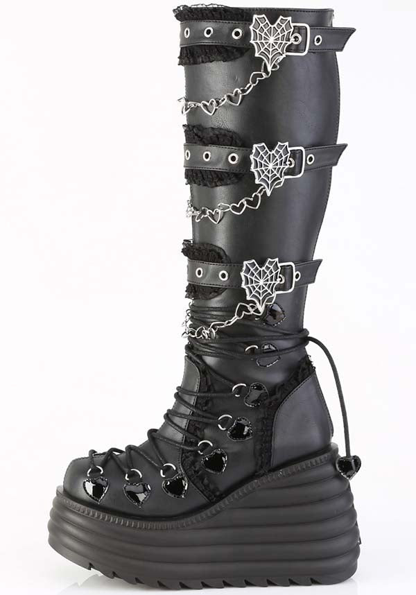 MORTE-215 [Black] | PLATFORM BOOTS [PREORDER]