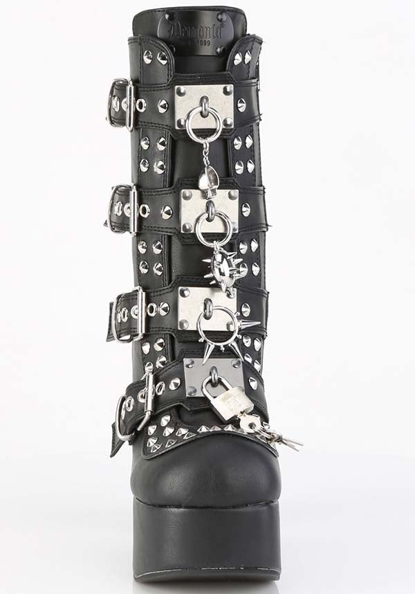 Charade-118 [Black] | PLATFORM BOOTS [PREORDER]