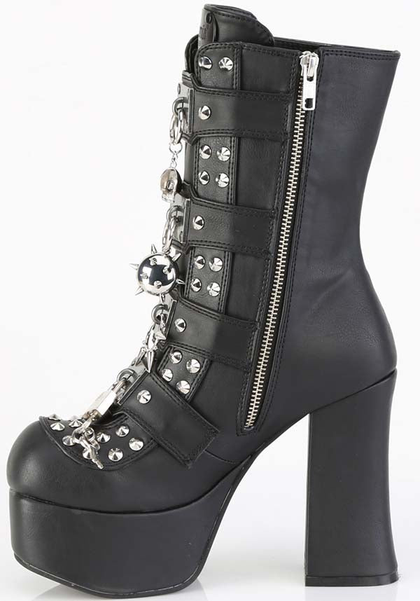 Charade-118 [Black] | PLATFORM BOOTS [PREORDER]