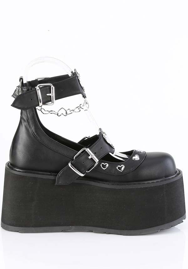 Demonia Shoes - DAMNED-56 Black Platform Maryjane - Buy Online Australia