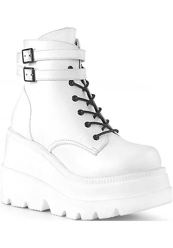 White platform cheap boots australia