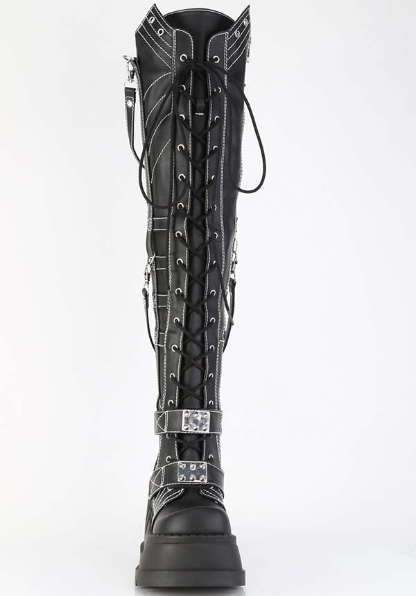 Stomp-310 [Black] | PLATFORM BOOTS [PREORDER]