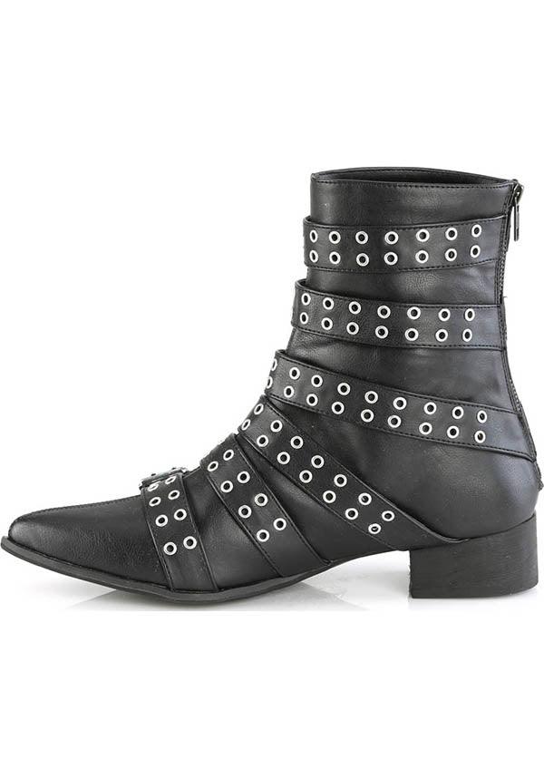 Demonia Shoes - WARLOCK-70 Black Boots - Buy Online Australia