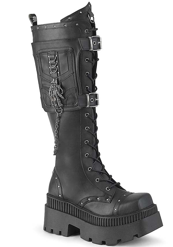 Wrath-205 [Black] | PLATFORM BOOTS [PREORDER]